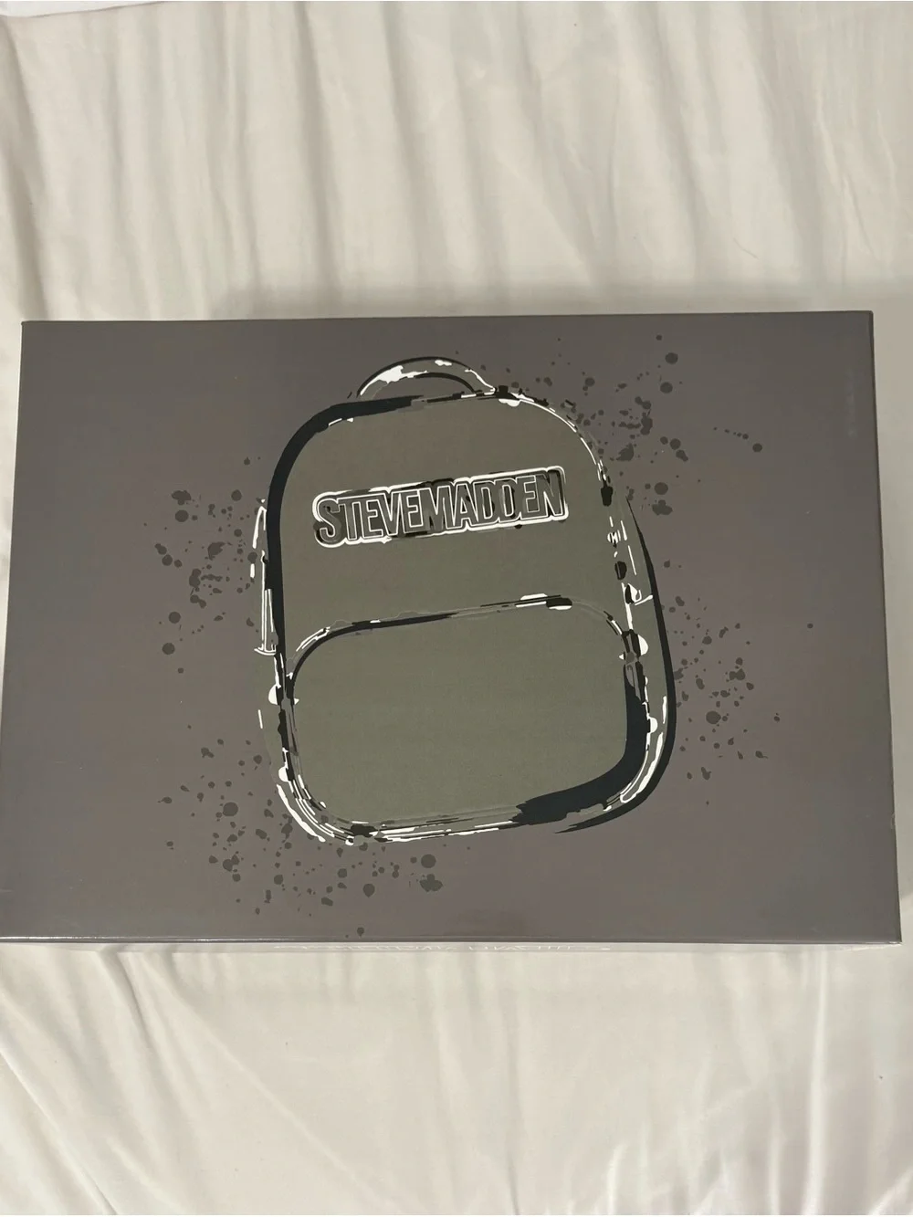 Steve Madden Women’s Gray Logo Backpack Gift Set
